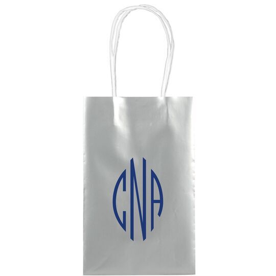 Shaped Oval Monogram Medium Twisted Handled Bags